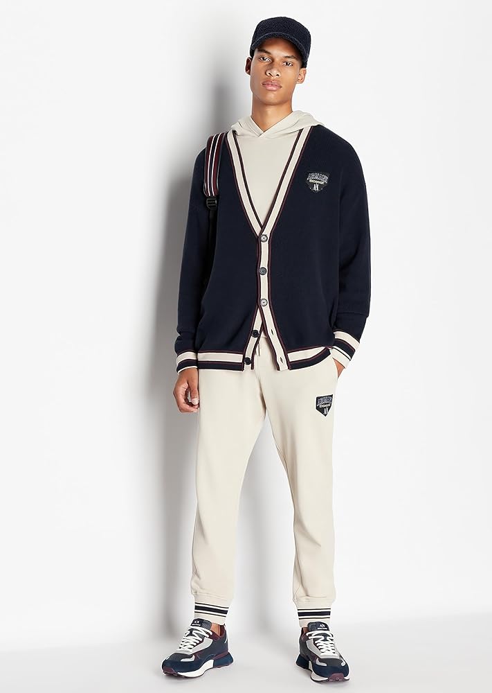 トップス ARMANI EXCHANGE knit hoodie/cardigan Armani Exchange A｜X Women's Collegiate Capsule Oversized