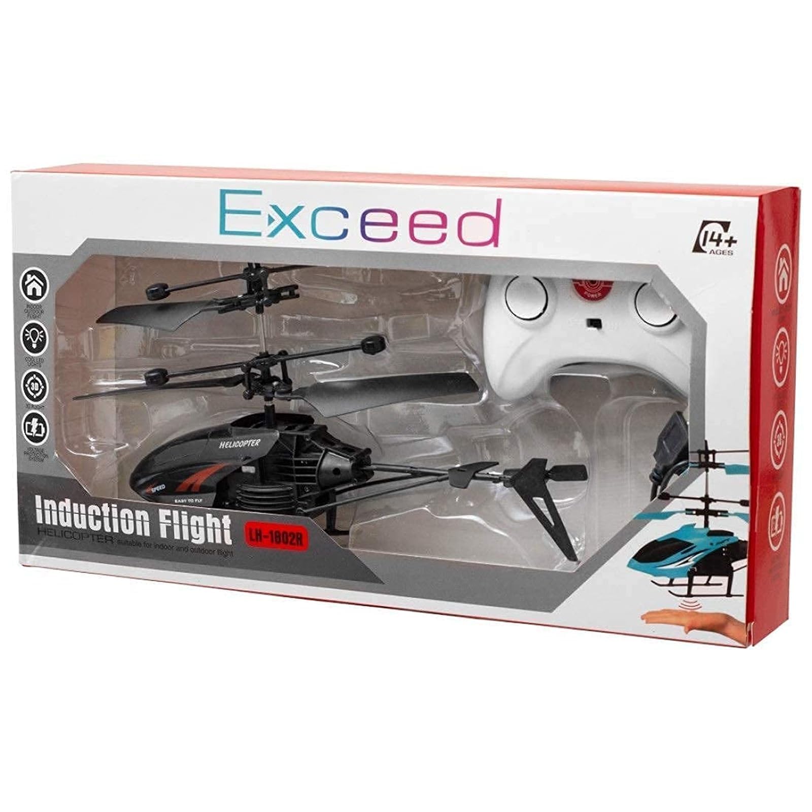 Moon Toys Presents Remote Control Helicopter with USB Chargeable Cable for Boys and Girls Children's - Pack of 1 (Sent as per Available Colours in Stocks)
