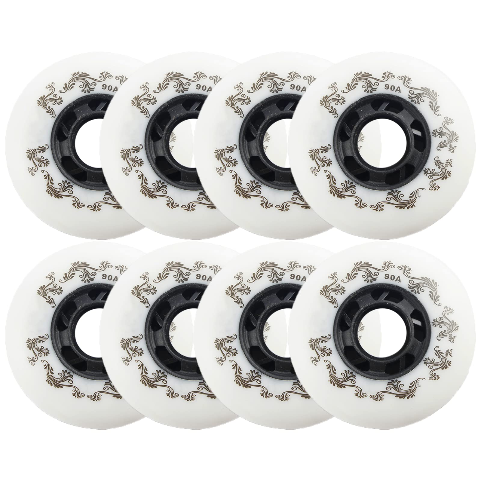 Genérico Ruedas de Repuesto para Patines en Línea Exterior Interior 72 mm/76 mm/80 mm Patines de Hockey sobre Ruedas Ruedas de Freno Ruedas de Equipaje, Etc.
