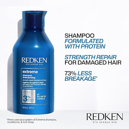 Miniatura 9 de Redken Extreme Shampoo  Shampoo for Damaged Hair  Hair Strengthen  Repair Damaged Hair  Infused With Proteins
