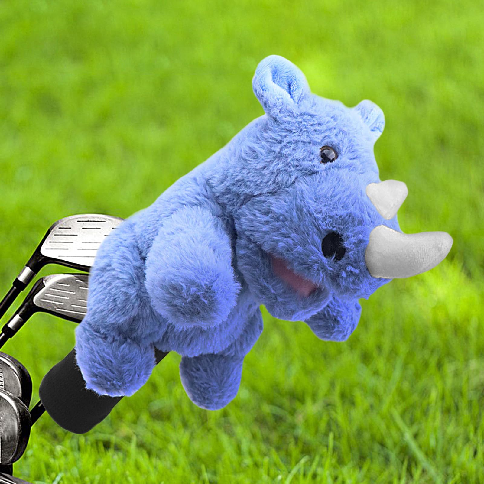 Capuchons en Peluche Golf – Housse Animaux Cartoon, Protège-Bois Coloré | Revêtement Rempli Doux Sécurise Clubs Driver Lors De Matchs Extérieurs, Ambiance Décontractée, Cadeau Rigolo Joueur