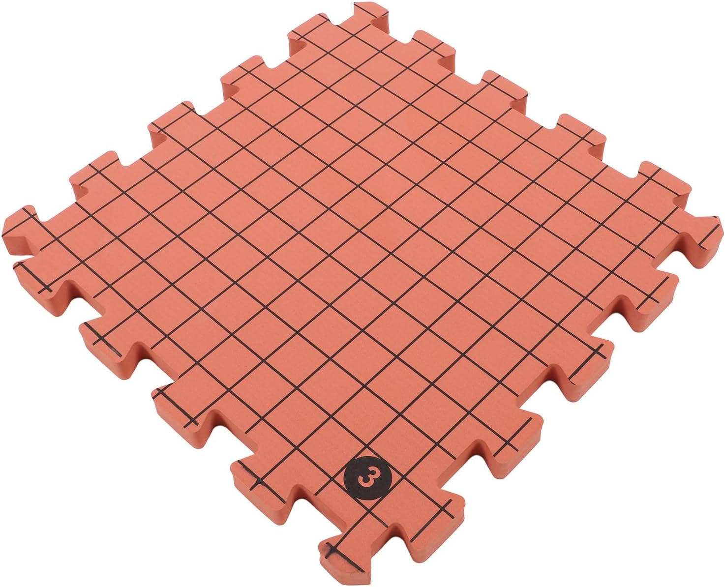 Kuuleyn Knitting Blocking Mat,Brick Red Interlocking Foam Board, Customizable Size Crochet Project Tool Precise Grid Lines Reusable DIY Craft Supplies 9 Pcs Set Portable Shaping