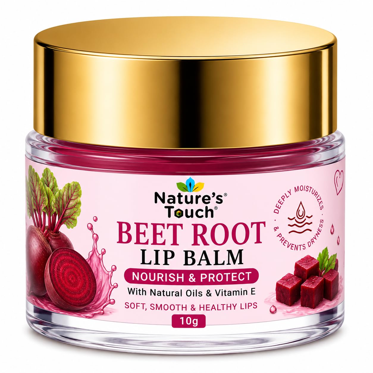 Nature's Touch BEET ROOT Lip Balm | Deep Moisturizing & Nourishing Lip Care | Soft, Smooth & Healthy Looking Lips | 10g-image-19