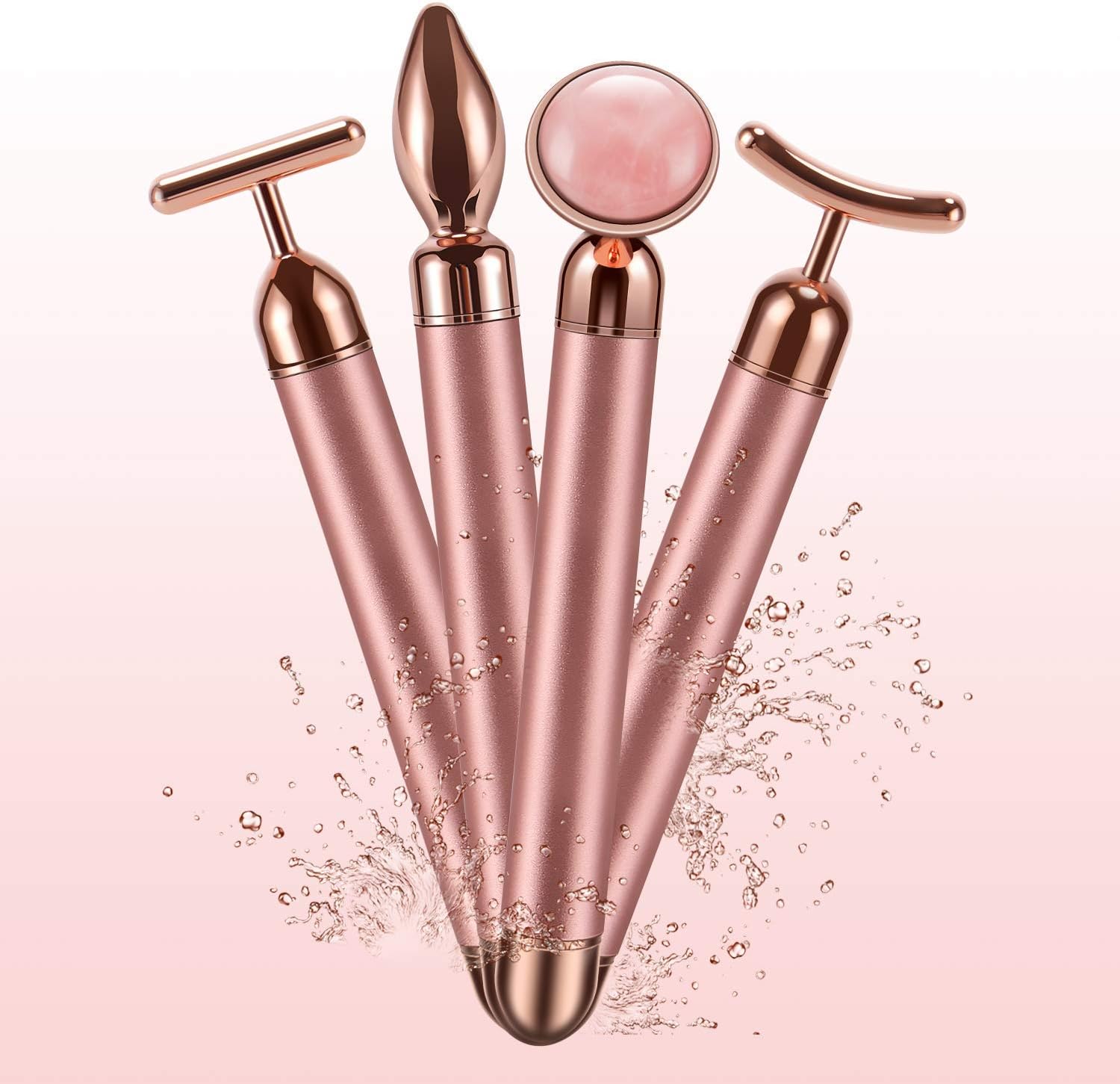 4-in-1 Face Massager Roller 24k Golden Face Roller, Arm Eye Nose Massage for Face Facial Massager Skin Care Tools