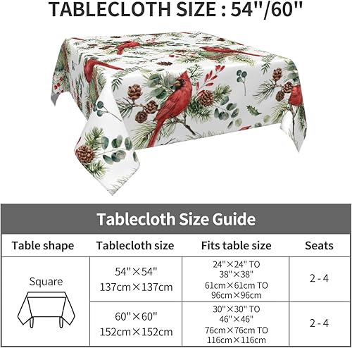 Vista 13 de AEIOAE Mantel cuadrado para el día de San Valentín de 60 x 60 pulgadas, mantel de corazones de amor, mantel de San Valentín, tela de poliéster