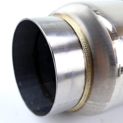 Miniatura 7 de TOTALFLOW Silenciador de escape Mini Race 12104  Acero inoxidable 304  Entrada de diámetro interior de 2.5 pulgadas - Salida de diámetro exterior de