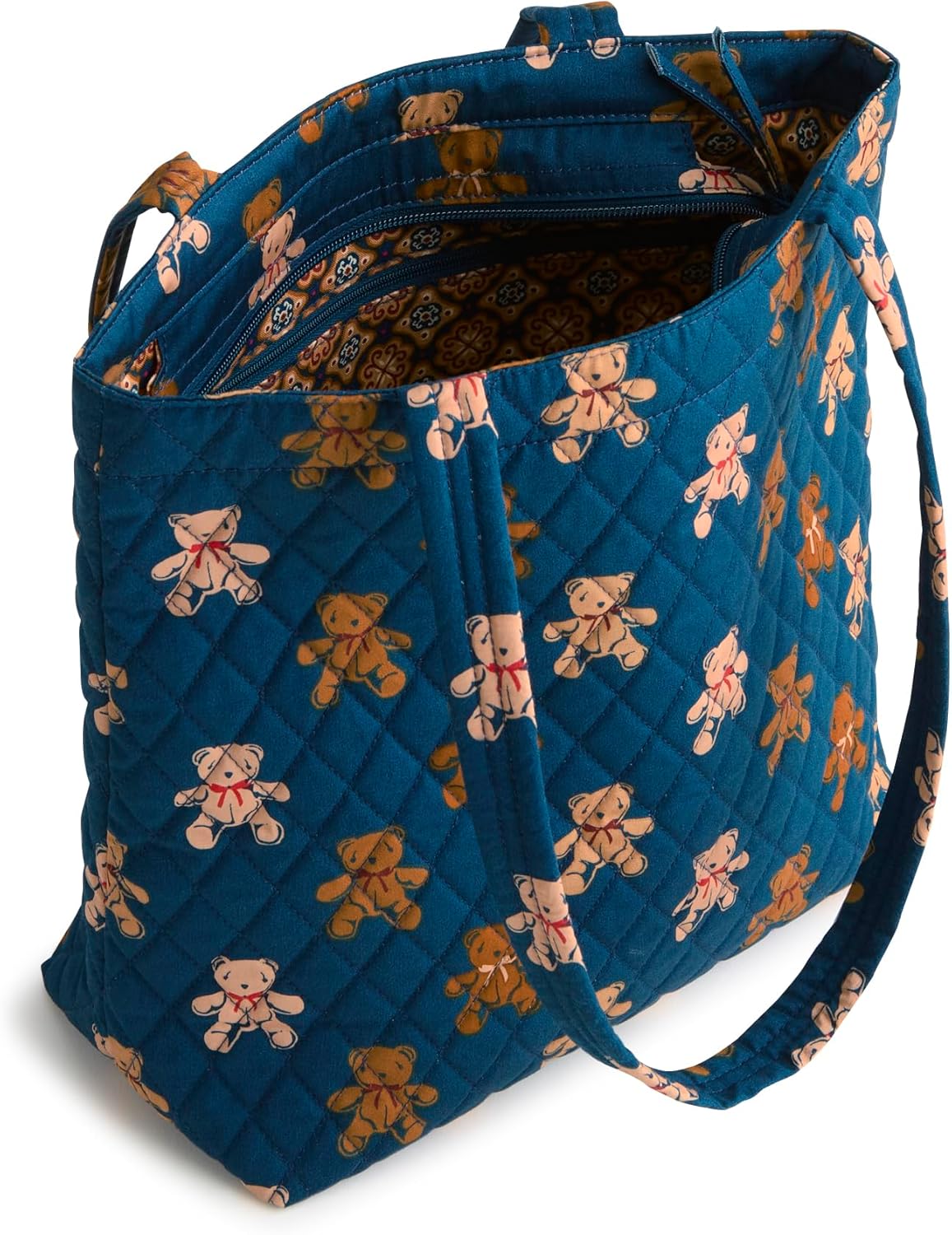 Premium Cotton Small Original Zip Tote Bag, Daffodils - Image 3