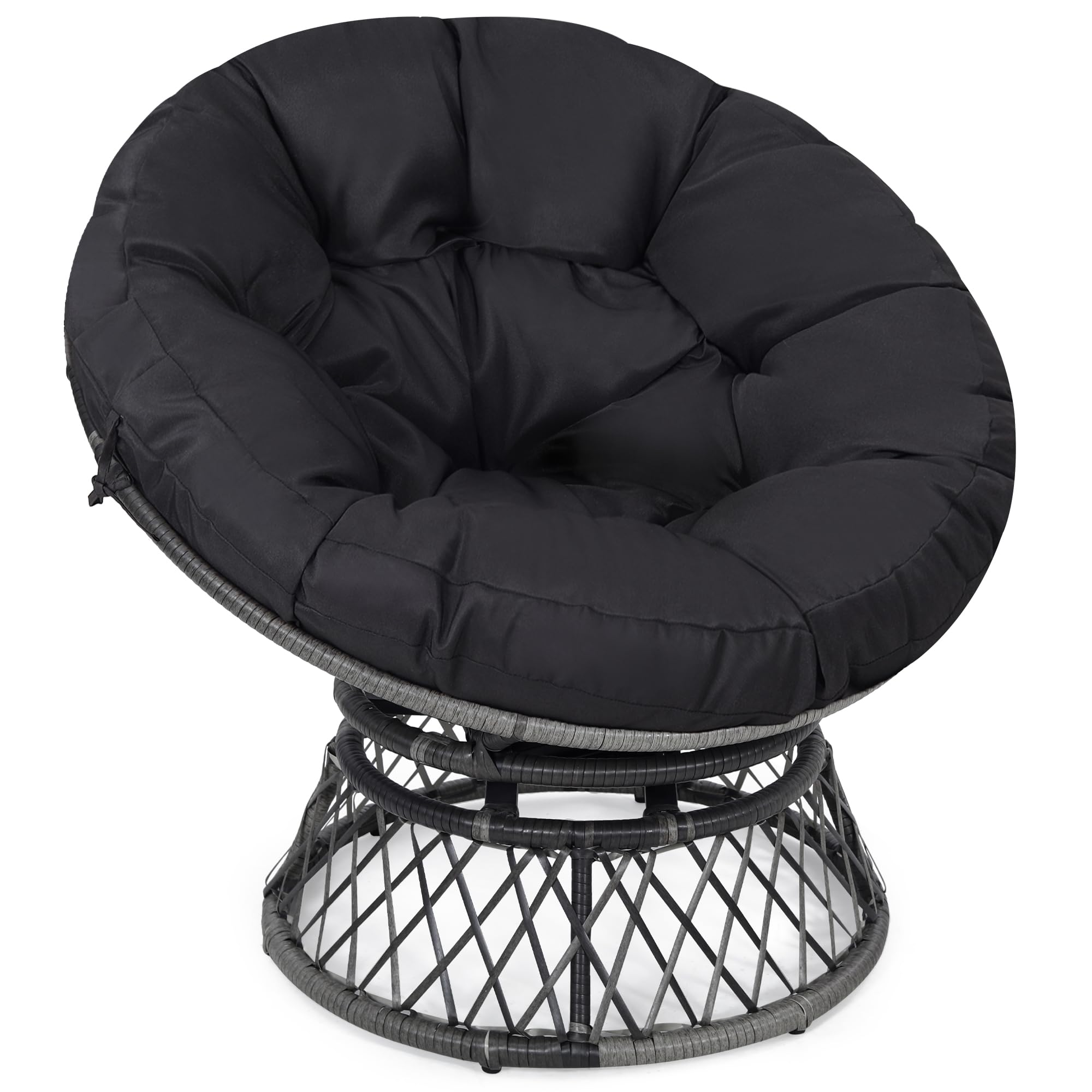 Krofem Big Round Wicker Chair With Cushion KROFEM 40