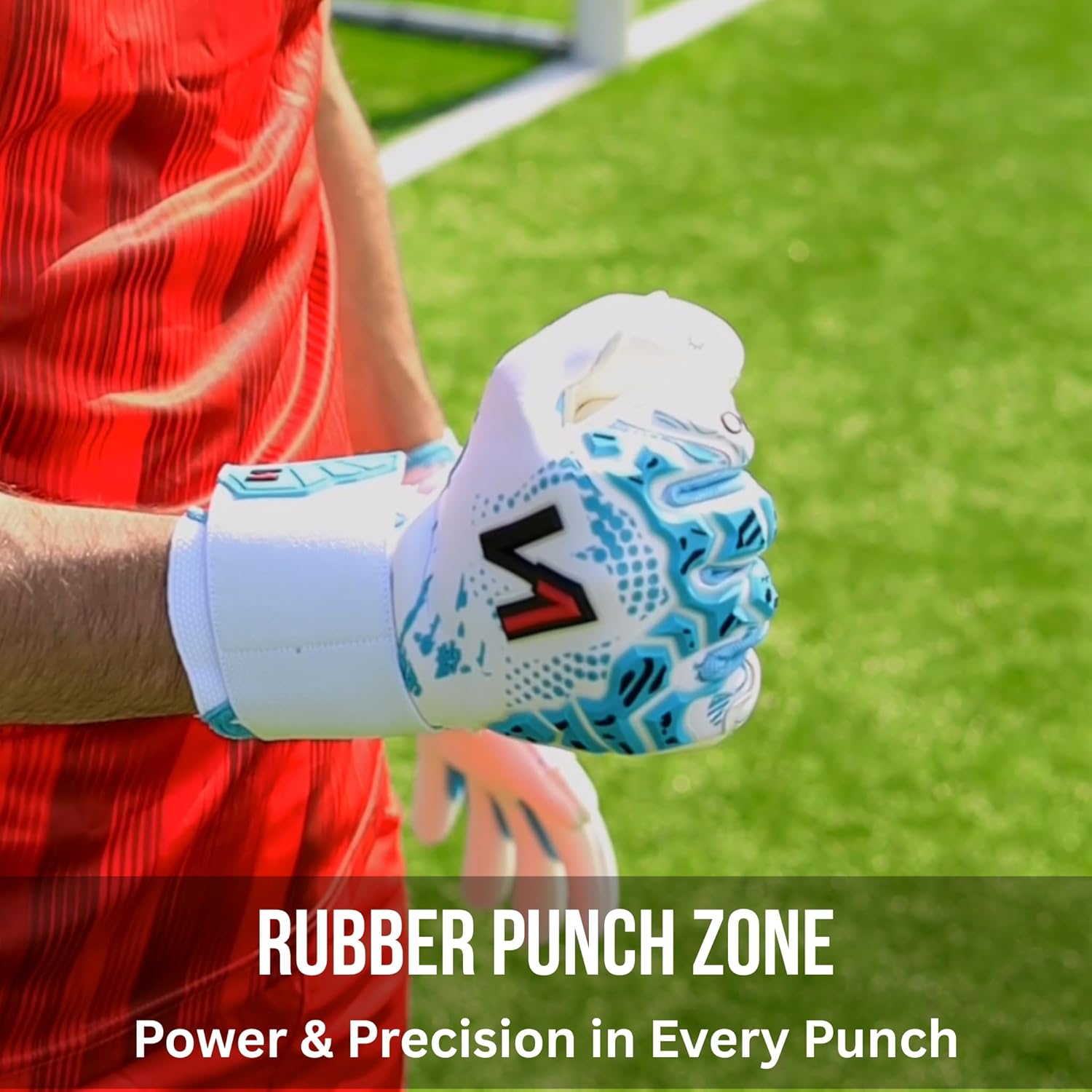 ONEKEEPER Iconic Goalkeeper Gloves – Removable Strap – No Finger Spines – Pro Soccer Goalie Gloves for Kids, Youth & Adults – 3.5mm Contact Latex, Roll Negative Cut, Sizes 5-12