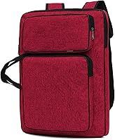 Vista 8 de PENINSULA LOVE Portafolio de arte 8K Bolsa de transporte impermeable para artistas, bolsa de mano portátil para artistas, suministros de arte