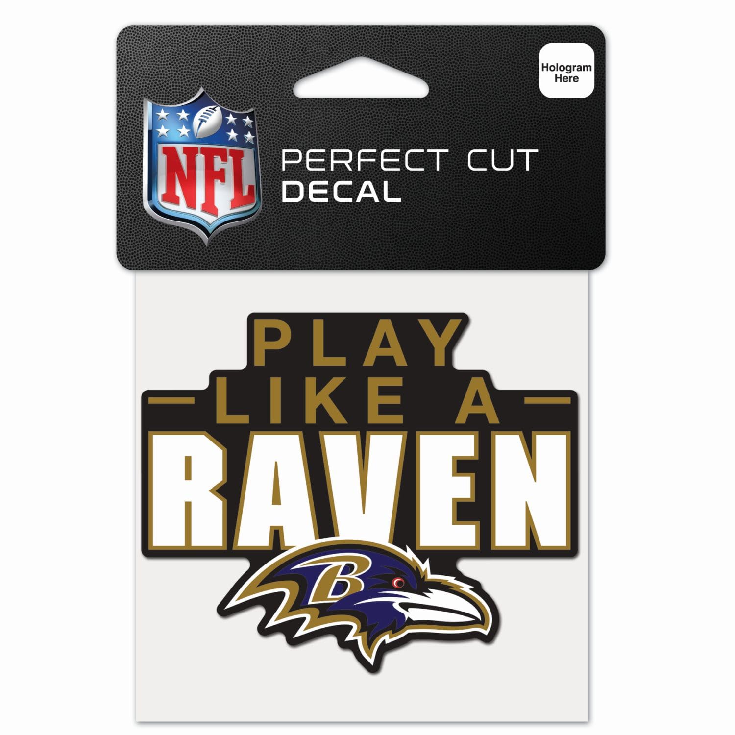 WinCraft Perfect Cut 10 x 10 cm adesivo NFL Teams slogan