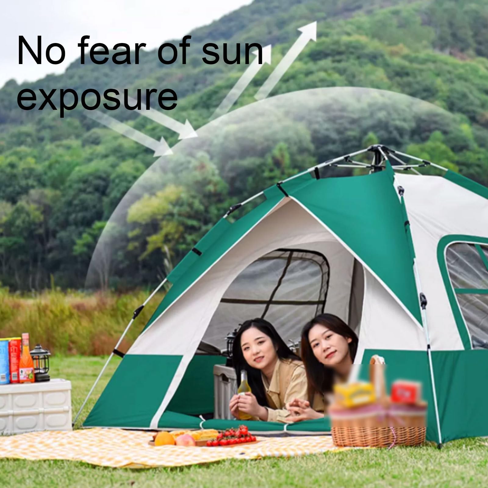 Automatic Spring-Loaded Tent Portable Outdoor Camping Tent Multi-Functional Tent Portable Tent Camping Beach Tent : Sports & Outdoors