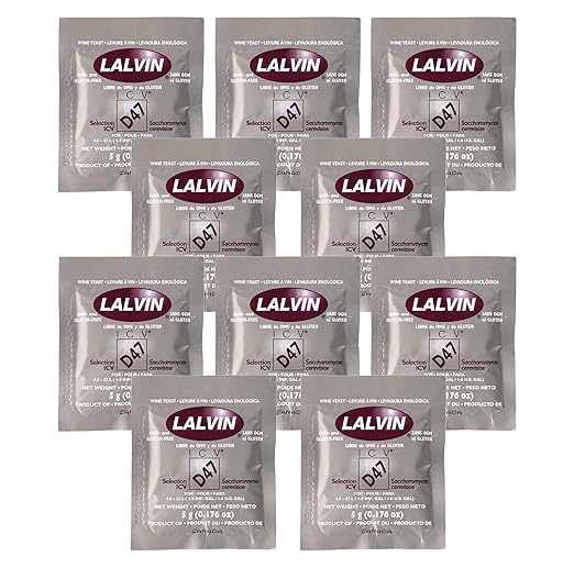 Lalvin ICV-D47 Wine Yeast, 5g - 10-Pack