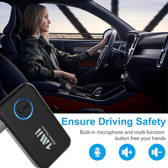 Receptor Bluetooth 5.3 1Mii ML100 para Auto Estéreo miniatura 3