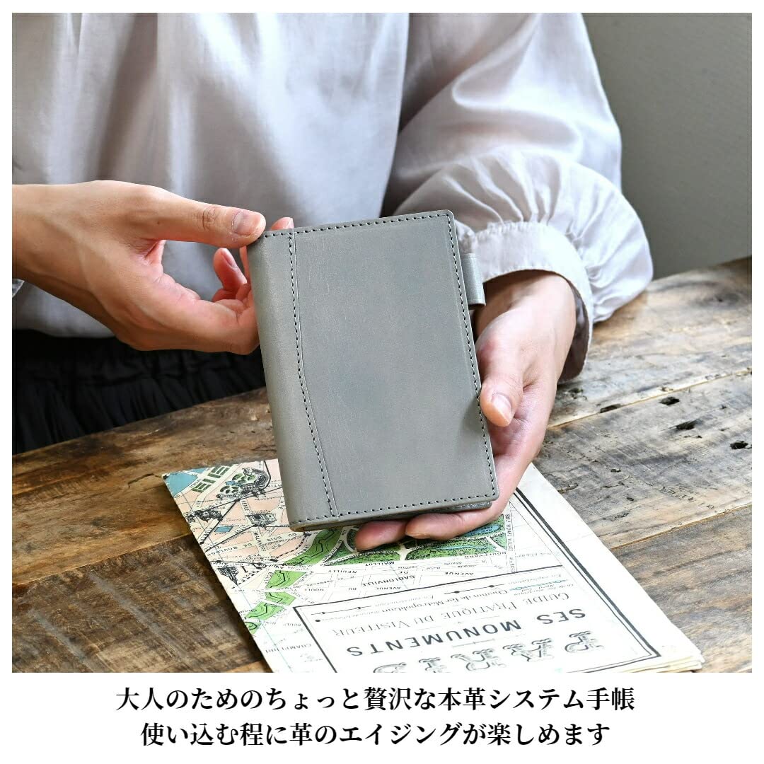 Amazon.co.jp: BlancCouture システム手帳 ミニ6 サイズ 本革 11mm