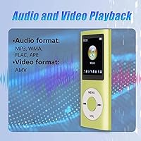 Vista 3 de Reproductor de MP3 Reproductor de música portátil Calidad de sonido sin pérdida con pantalla LCD de 1.8 pulgadas Elegante dispositivo multimedia