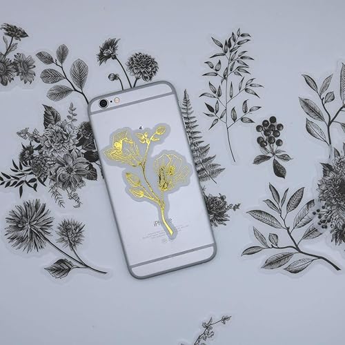 Miniatura 4 de 60 calcomanías para laptop, álbumes de recortes, decoración de Doraking DIY plantas de hierbas para laptop, habitación, niños, sobres, álbum de