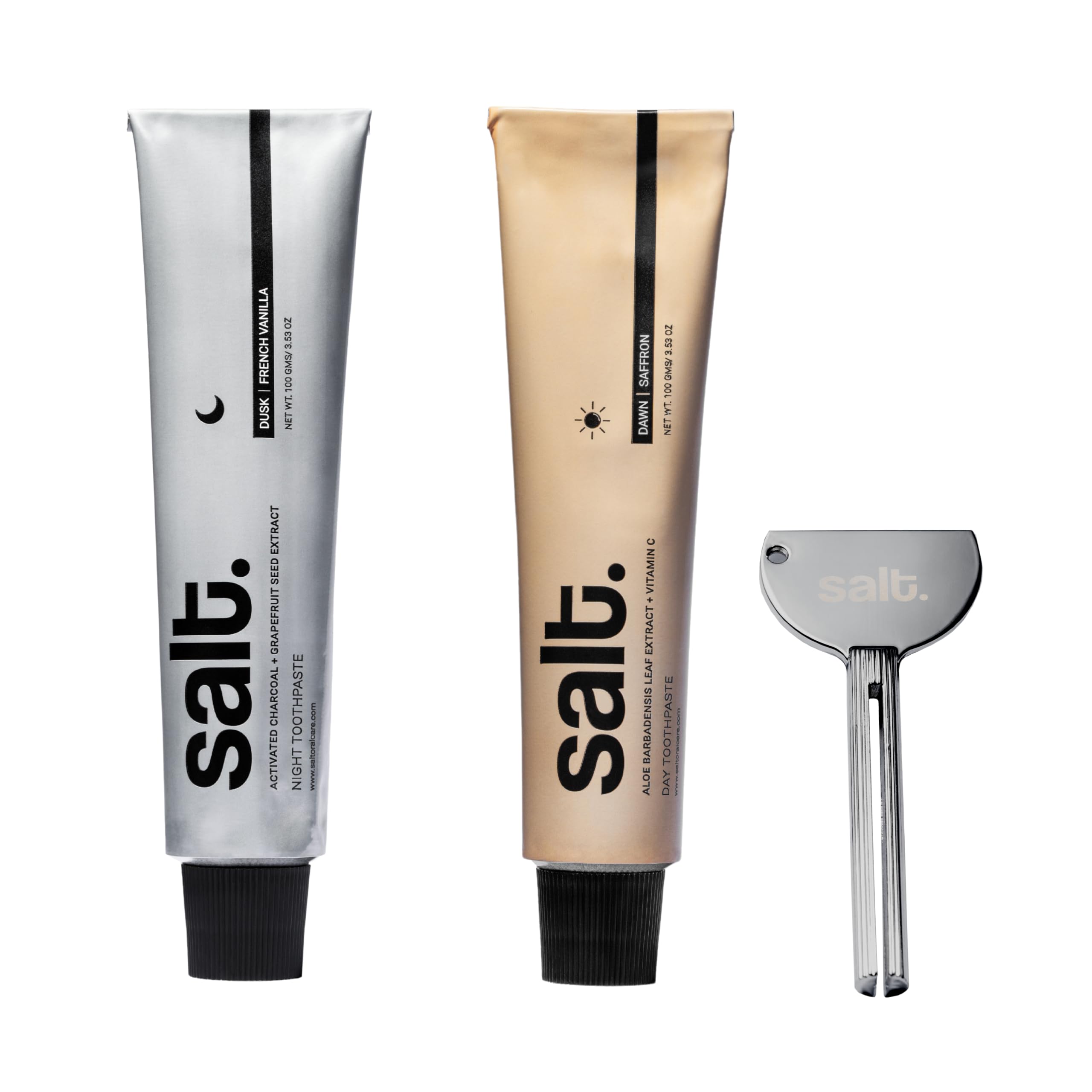 Salt Dawn Day & Dusk Night Toothpaste Combo with Squeezer Key | Ultimate Care | 280 g (B0DBLXH94J) Amazon Price History, Amazon Price Tracker