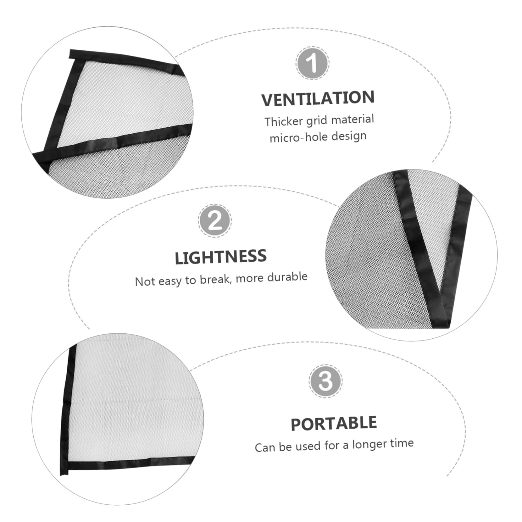 CORHAD Folding Dog Gate Retractable Fence Pet Barrier Net Dog Safety Material
