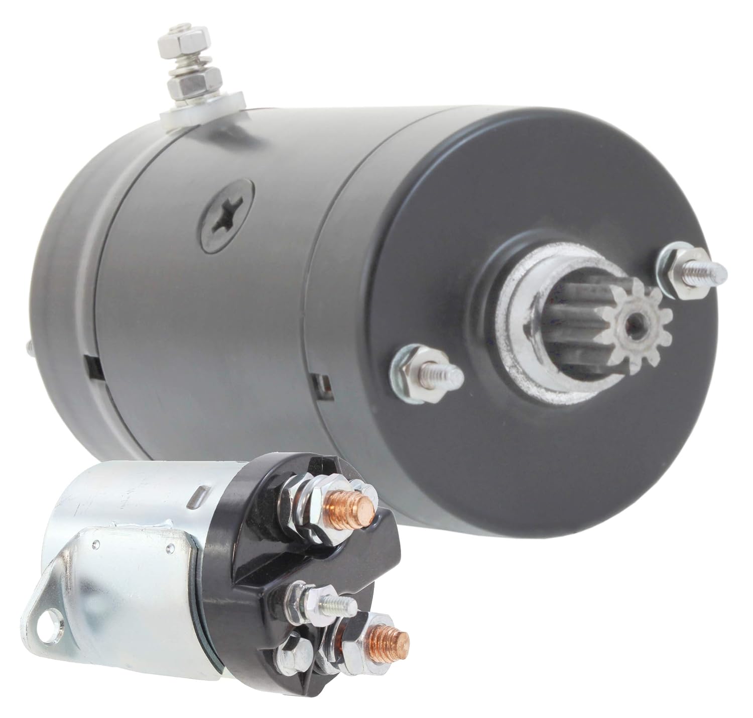 New Starter with Solenoid Compatible with Harley Davidson Motorcycles 1200cc-1340cc 1974-1988 Glides Fat Bob Low Rider Heritage Replaces 31570-73 31570-73B 31570-73C 31570-73T 91-25-1124 S108-41