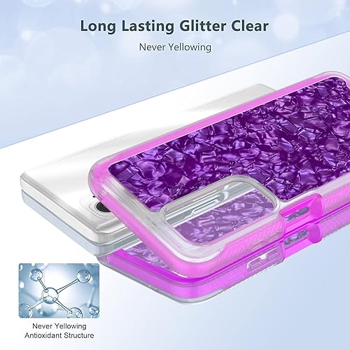 Miniatura 6 de Funda para Motorola G Pure para Moto G Power 2022, funda con diseño gráfico híbrido Rosebono para Moto G Power 2022Moto G Pure (carcasa rosa)