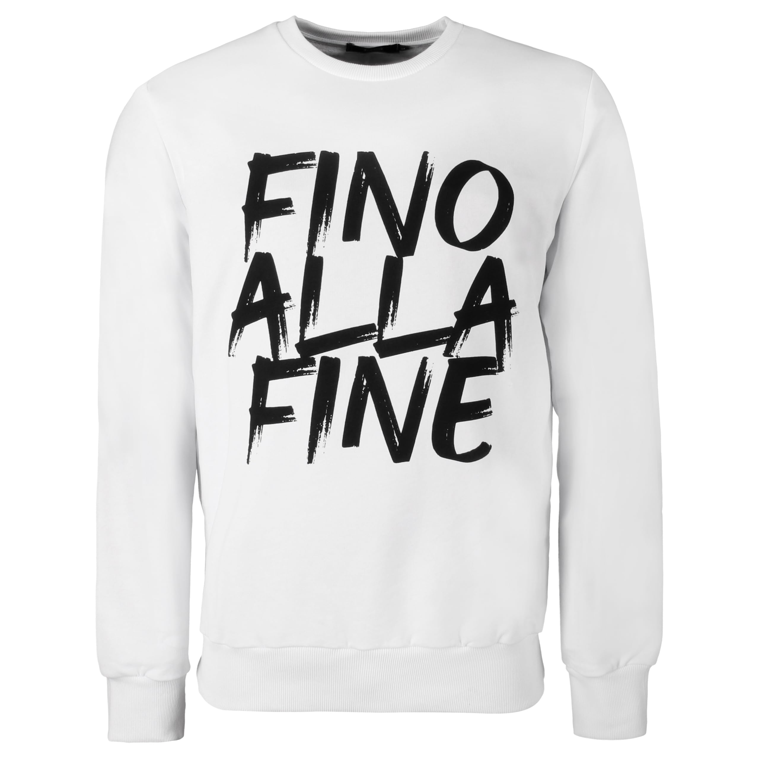 Juventus - Sweatshirt to the end, Official Product, Crew Neck Sweatshirt for Men and Women, Unisex, White, S