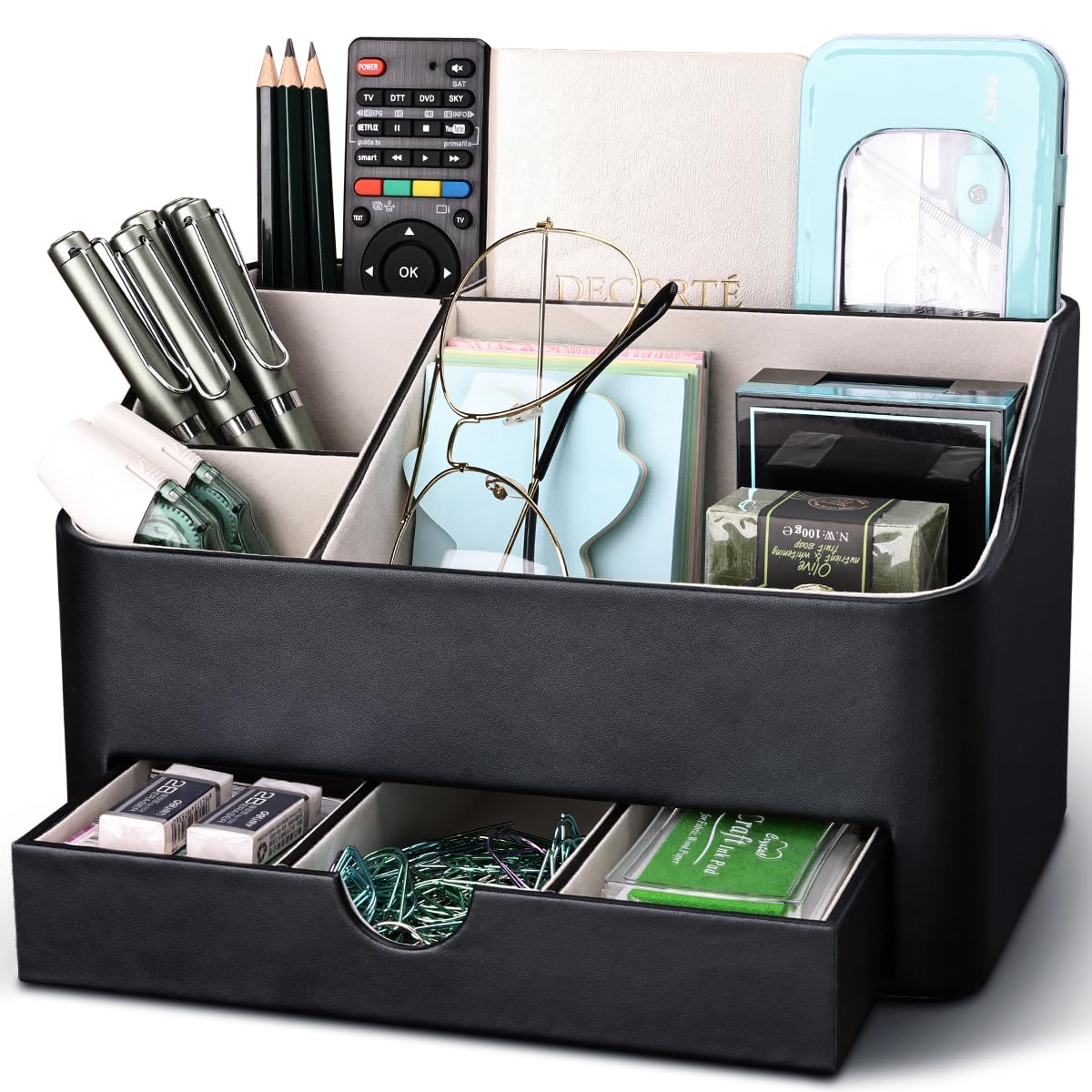 Portapennelli Trucco A Forma Di Teschio – Organizer Da Scrivania In Resina – Decorazione Gotica