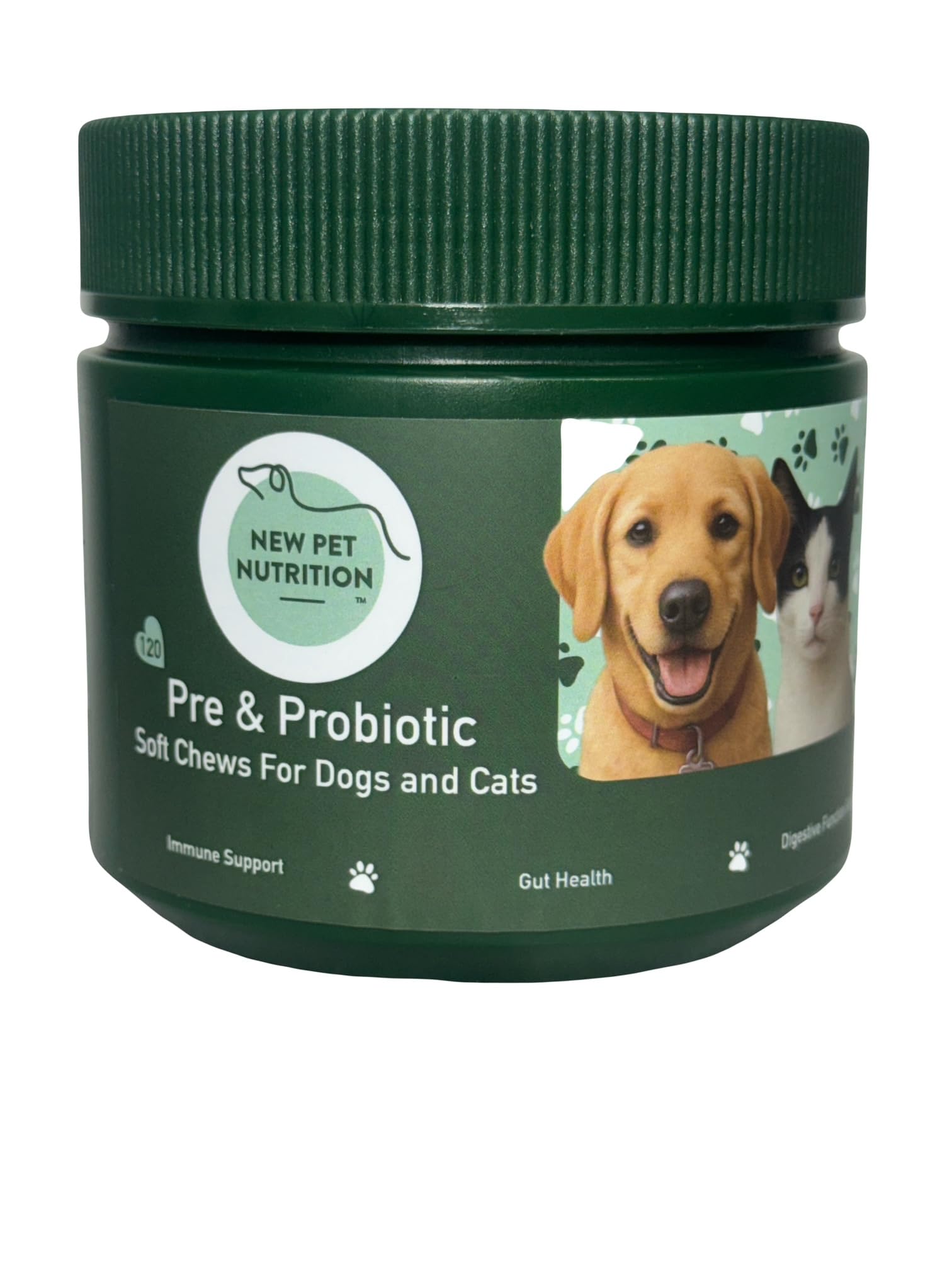 Pre & Probiotic Soft Chews for Dogs and Cats, Natural Chicken Flavour 120