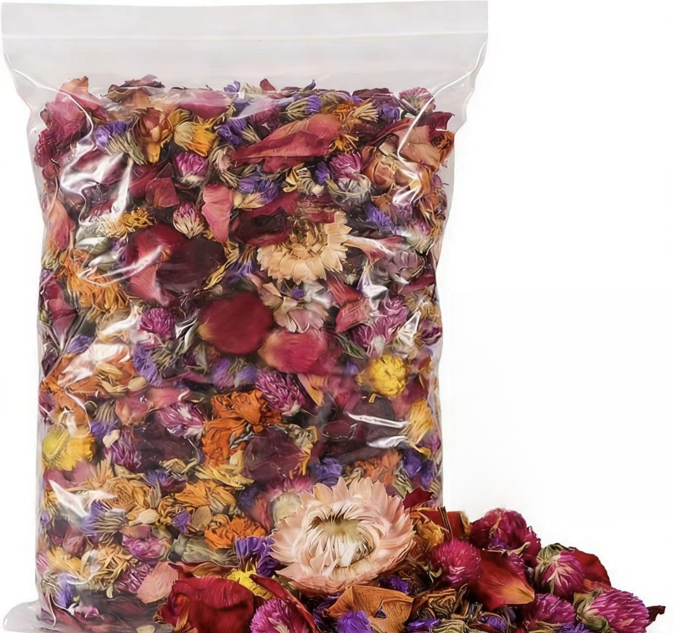 DZWLKJ Natural Flower & Herb for Hamster Bedding,Soft Green Herbs Hamster Forage for Habitat Decor, Guinea Pig Bedding Odor Control for Bunny, Rabbit,