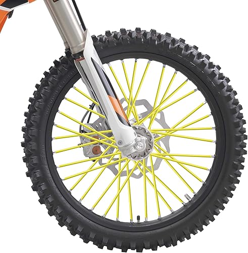 Miniatura 10 de PSLER - Cubiertas protectoras para radios de llantas, para decoración de bicicletas, motocicletas, motocross, etc., 72 unidades