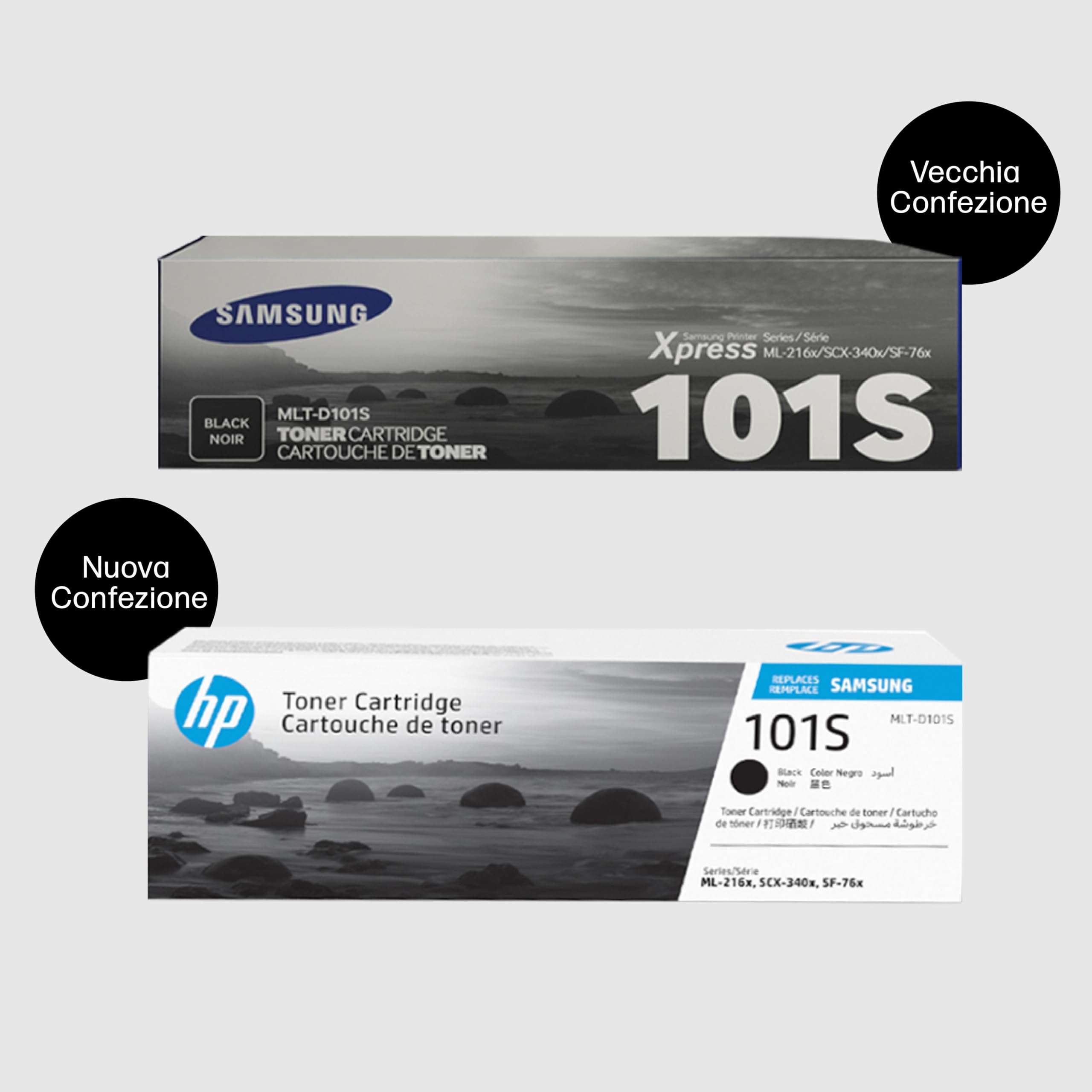Samsung D101S SU696A, Cartuccia Toner Originale Alta Capacità da 1500 Pagine, Compatibile con le Stampanti Laser Serie ML-216x, SCX-340x, SF-76x, Nero