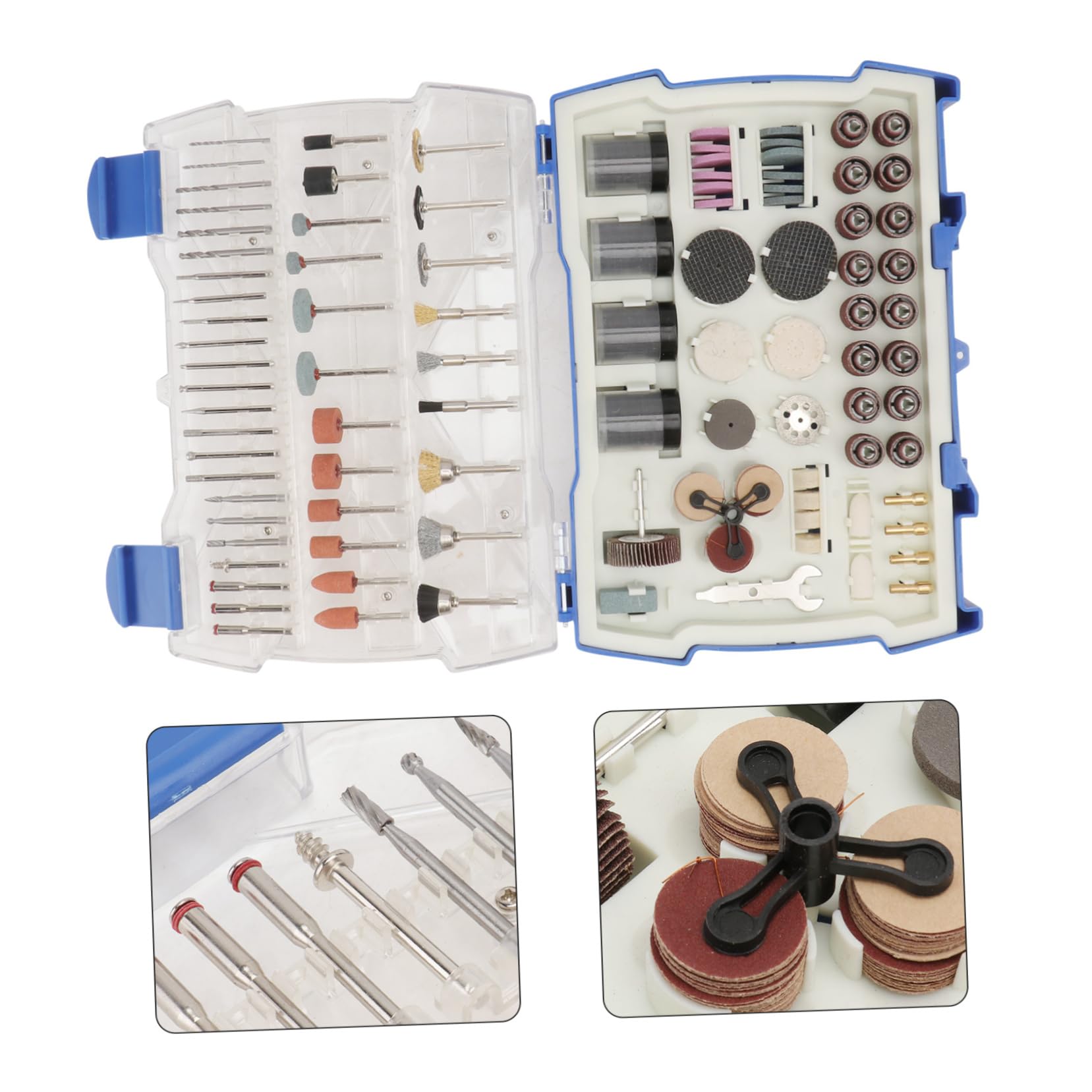 Kit de Accesorios para Herramientas Rotativas de 365 Piezas para Pulido | Juego de Rectificado de Gemas, Acero y Goma, Uso DIY en Madera y Cerámica