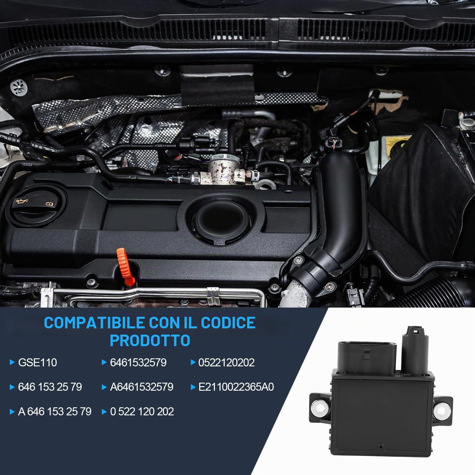 Modulo di controllo candela compatibile con W211 W204 Vari modelli 6461532579 A6461532579