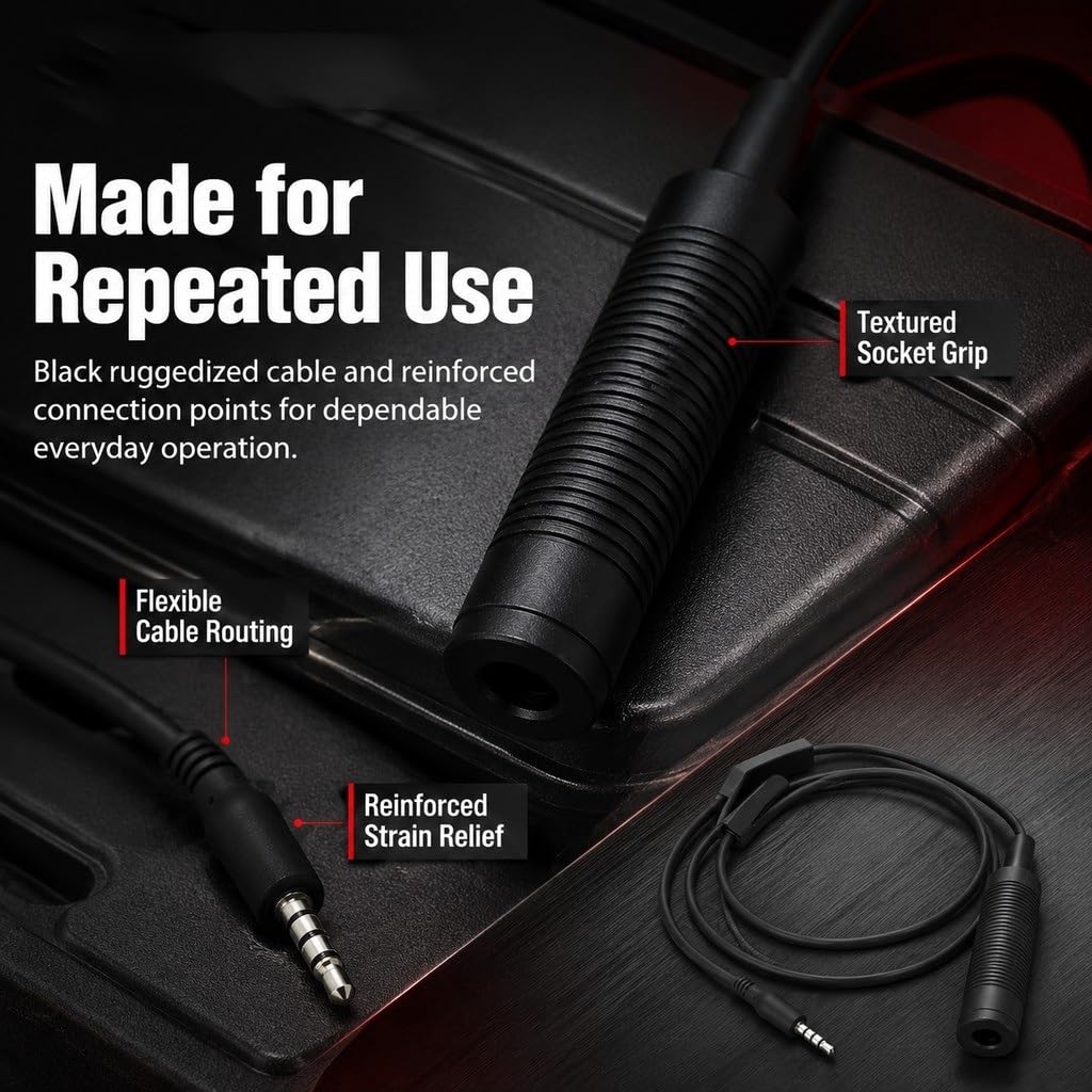 Adattatore For Cuffie PTT Da 3,5 Mm Con Spina TP120 Convertitore Audio Tattico For La Riproduzione Di Musica MP3 Del Telefono