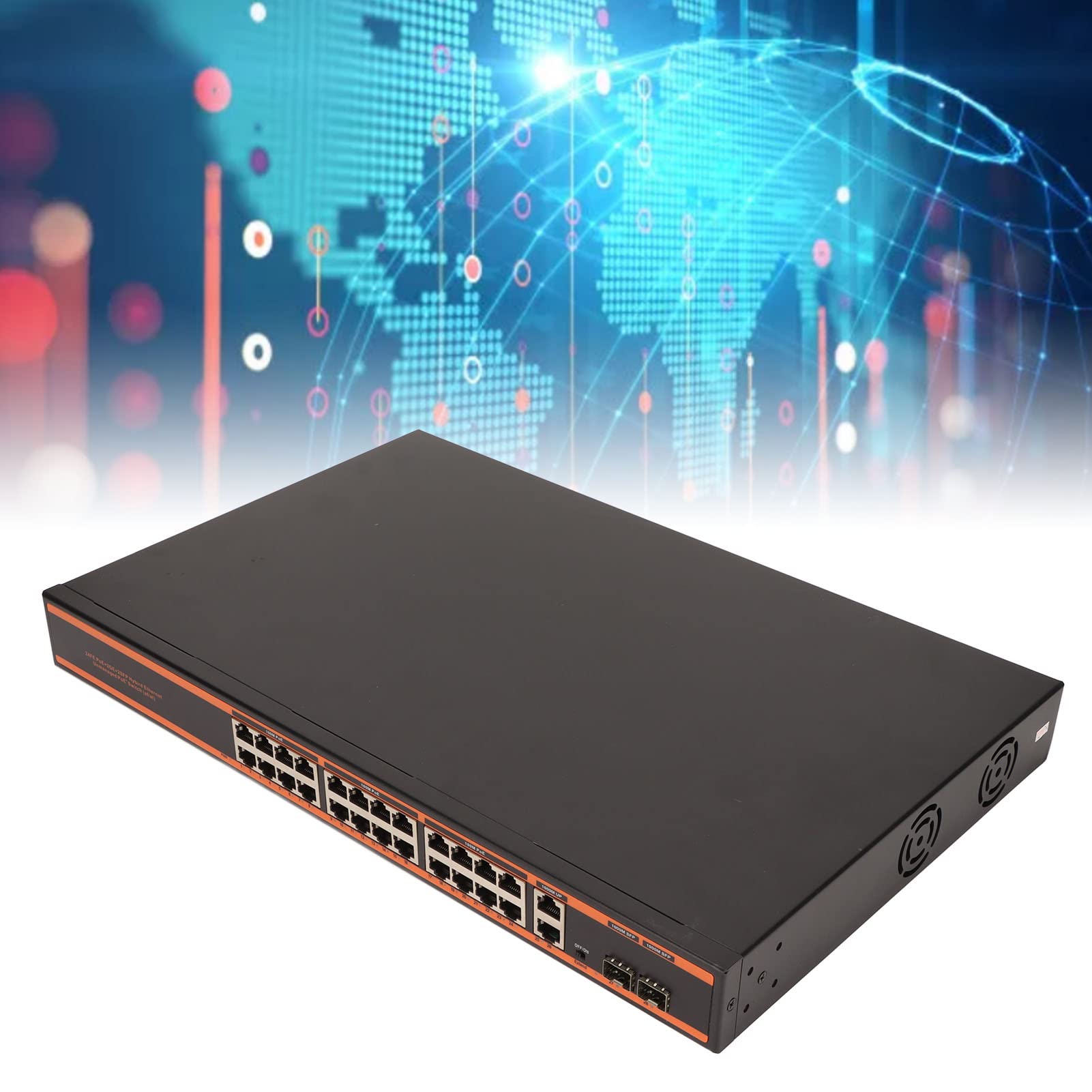 Switch PoE Switch Gigabit Ethernet a 26 Porte Plug and Play per