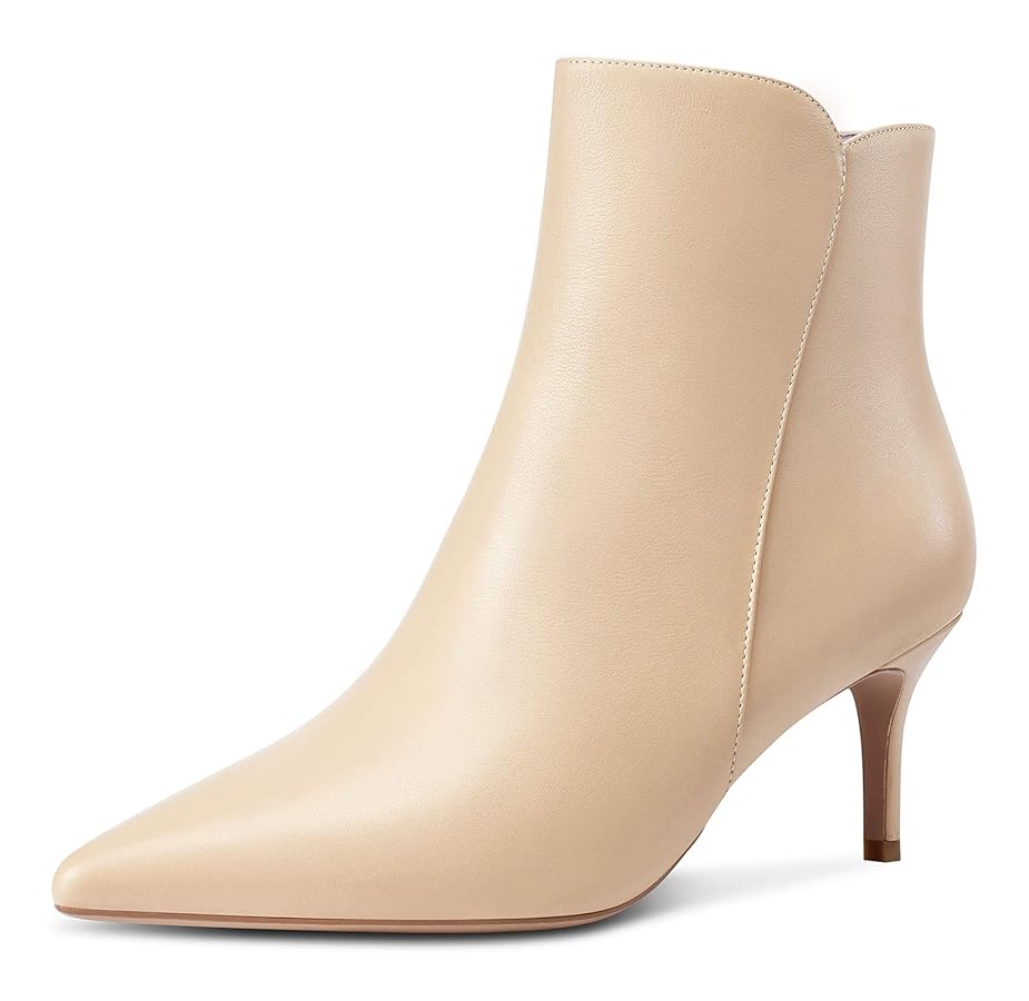 Stivaletti Donna Con Tacco 7 Cm NobleOnly - Punta Quadrata, Cerniera, Stile Casual - Foto 5