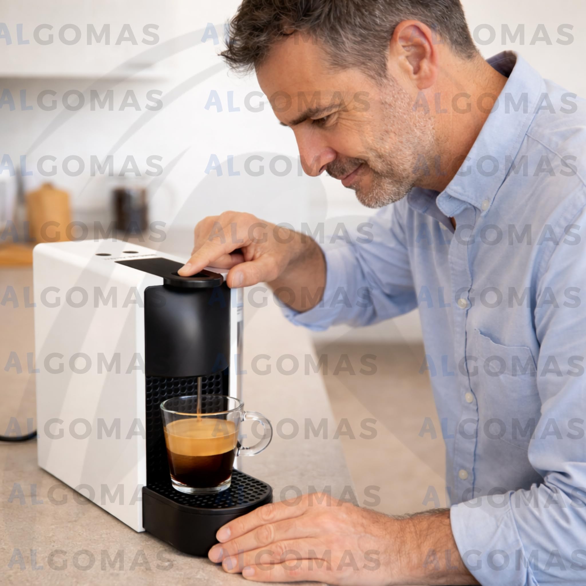 ALGOMAS® Depósito de Agua Compatible con Nespresso Essenza Mini MS-624326 8080017710 | 0,6L Transparente | Repuesto Sustitución Cafetera XN110 | Instalación Fácil