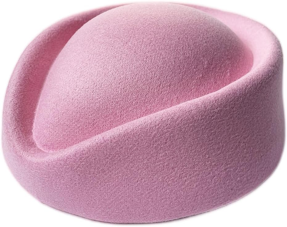 Wool Cap Stewardess Pillbox Hat Teardrop Fascinator Base Sweet Design
