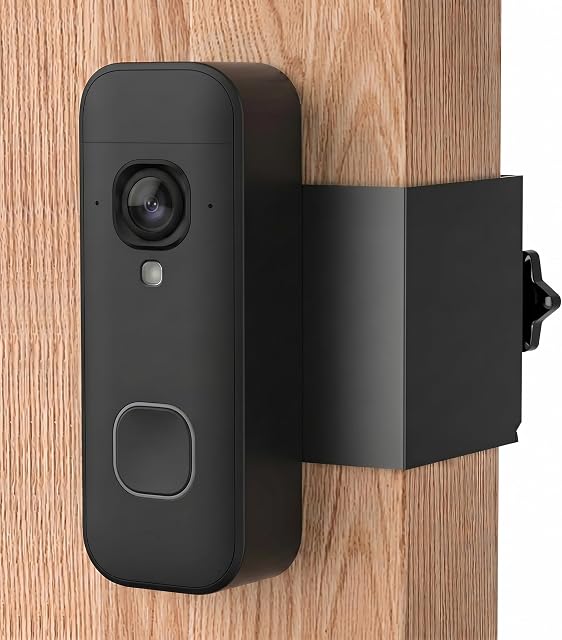 Support de porte vidéo antivol, Mont de porte sans percement pour Blink Video Porte-porte Support de portes pour Appartement Home Office Compatible avec Blink Vidéo Porte-bébé