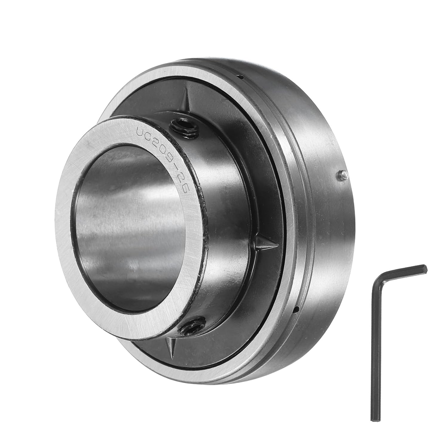 uxcell UC210-31 Pillow Block Bearings 1-15/16" Bore Bearing Units Chrome Steel (GCR15) Flange Mounted Bearing Housing with Wrench