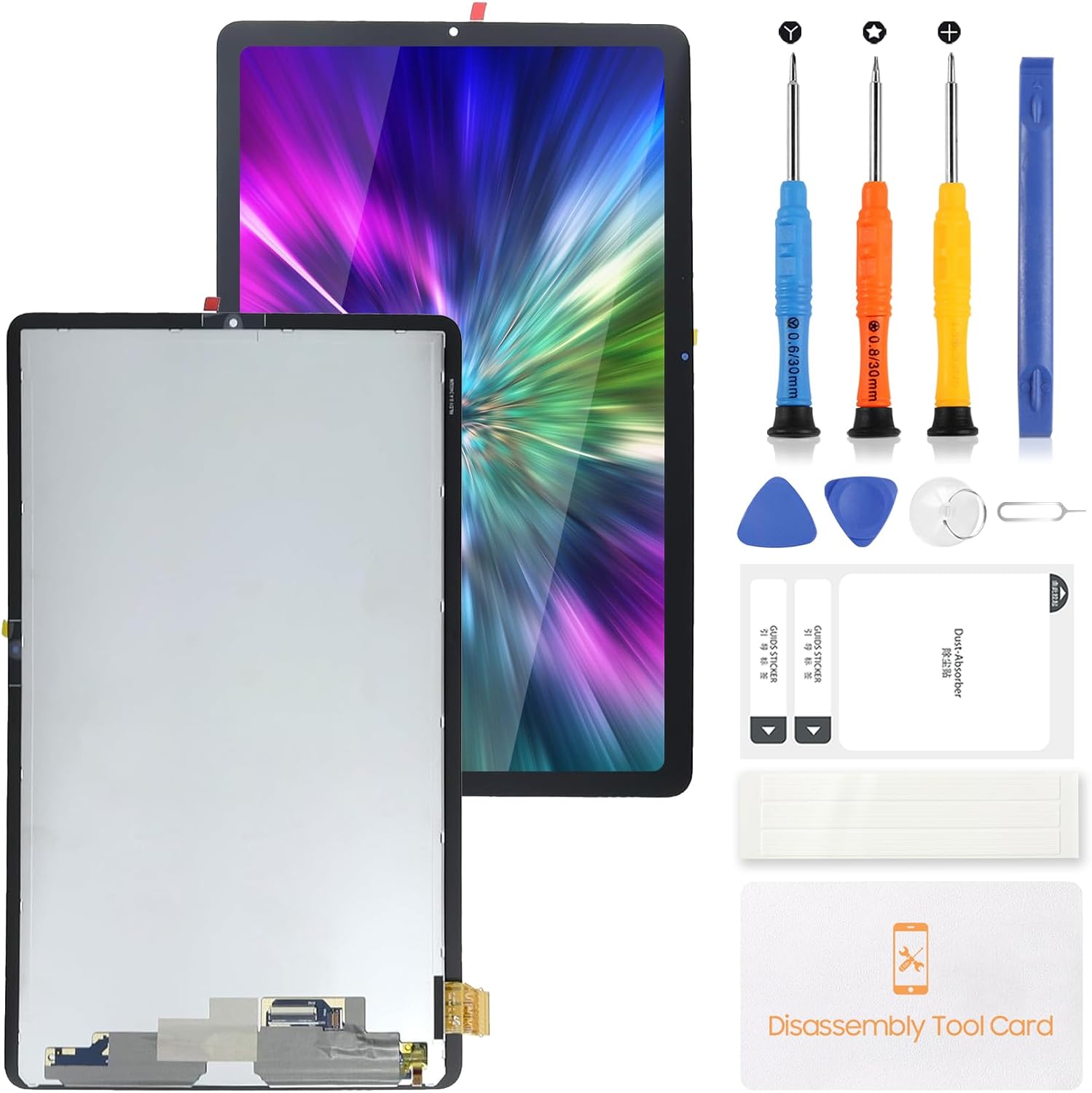 LCD Screen for Samsung Galaxy Tab S6 Lite 2022 10.4 Inch Screen Replacement for Galaxy Tab S6 Lite 2022 SM-P613 P619 SM-P619 P613 LCD Display Touch Screen Digitizer Assembly Repair Kit Black