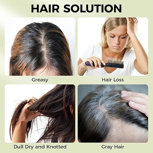 Miniatura 3 de Barra de champú para el crecimiento del cabello con romero, limpieza profunda para el crecimiento del cuero cabelludo, sólido, anti pérdida de