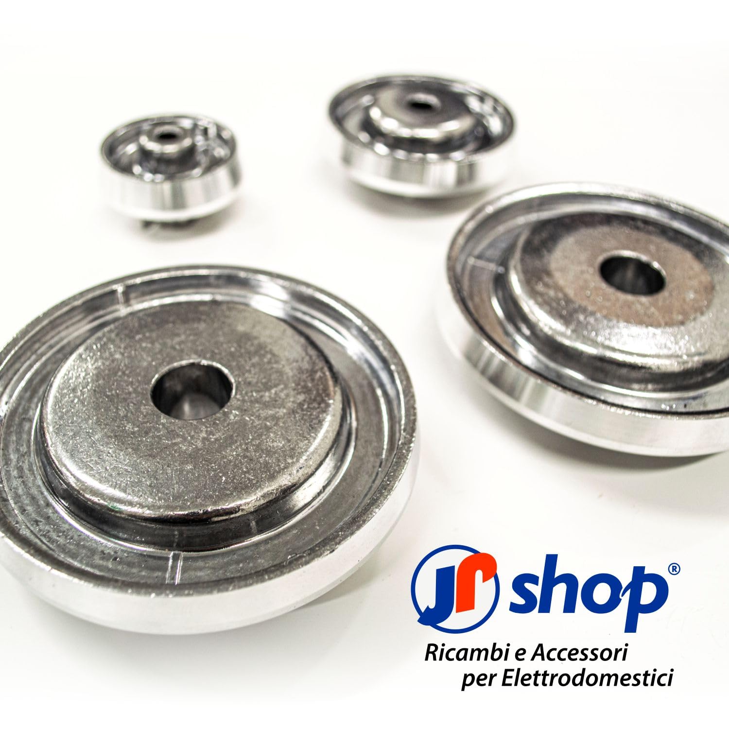 Kit de 4 coronas de latón + 4 quemadores adaptable a placa de cocina de gas compatible con Lofra con platillos antillamas