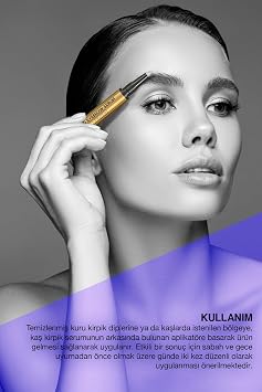 Bioxcin Kaş ve Kirpik Serumu, Kolajen, Hyalüronik Asit, Hint Yağı, Keratin Peptidleri, B5, B11