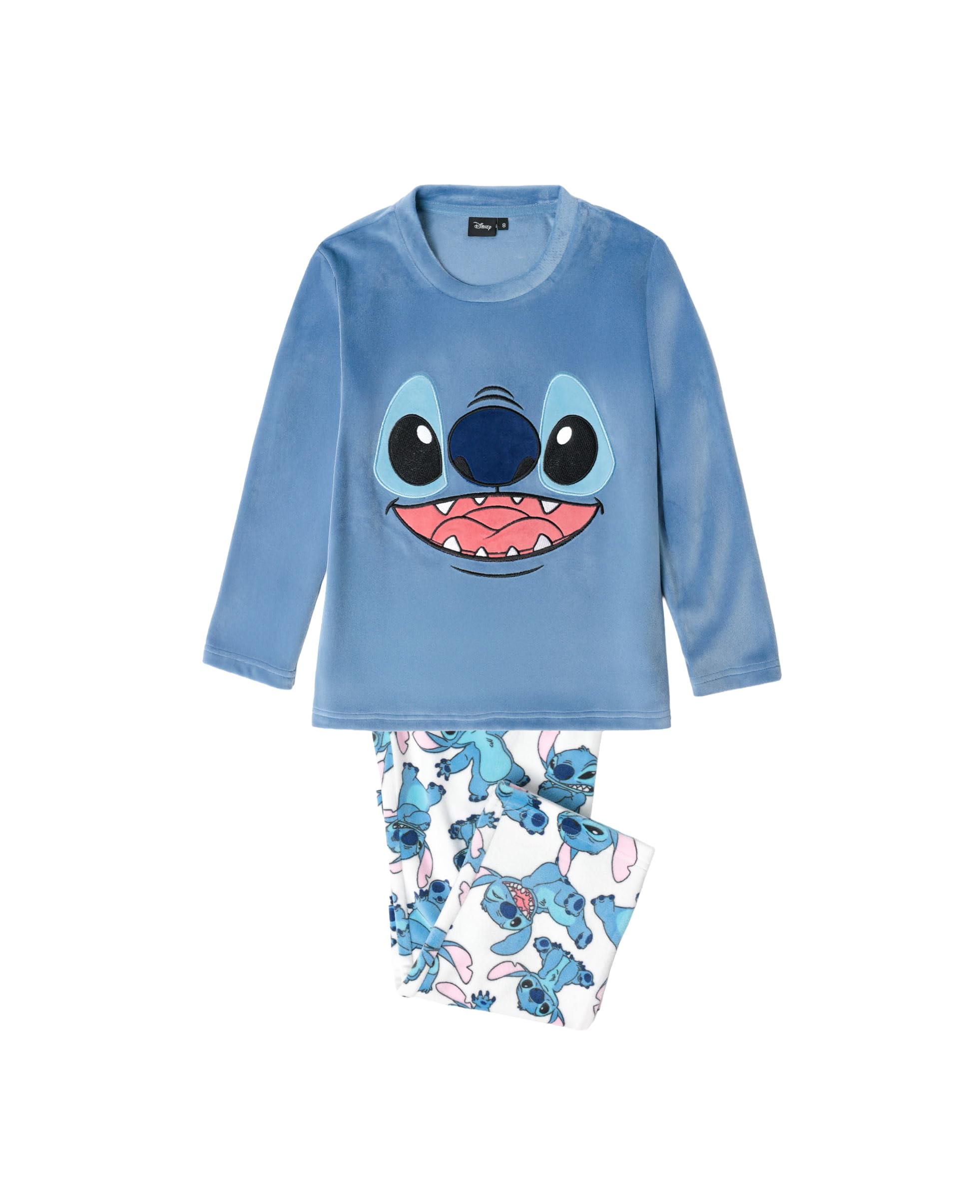 Disney Alicia Langarm-Pyjama aus Samt für Mädchen