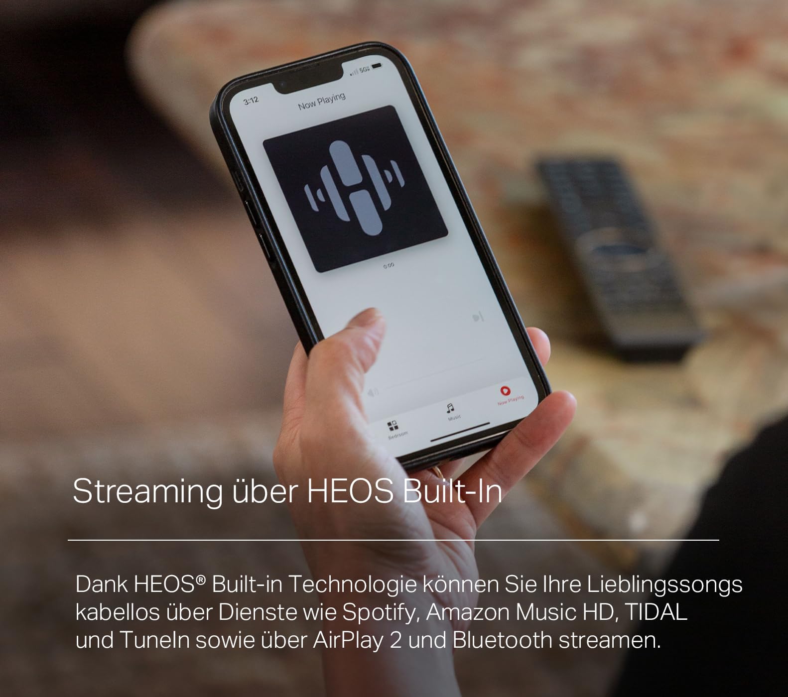 Marantz Stereo 70s Verstärker HiFi Stereo, 2.2-Kanal HiFi Verstärker, 75 W/Kanal, 6 HDMI Eingänge, 8K, HEOS, Bluetooth, WLAN, AirPlay 2, Dolby TrueHD, Alexa kompatibel, Schwarz