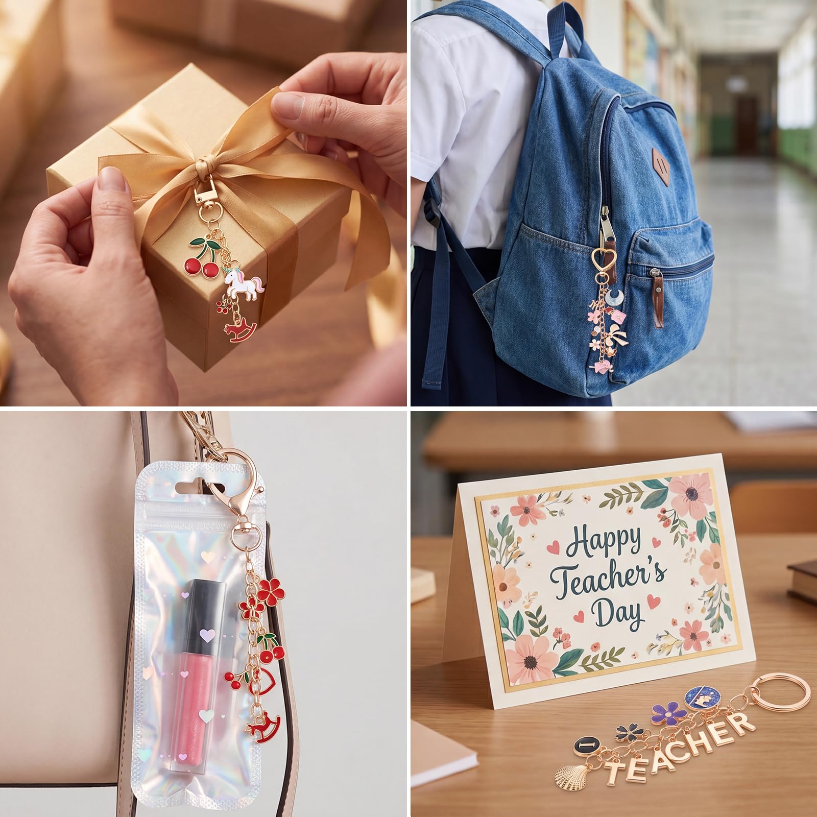 DIY Lip Gloss Keychain Kit - 900 Pieces! -5
