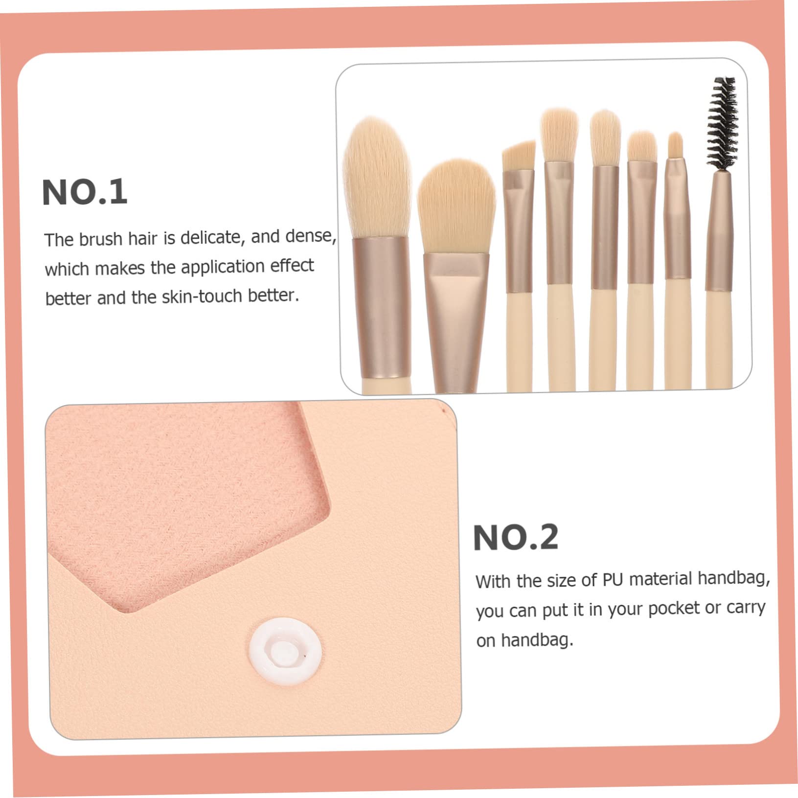 Beavorty 5sätze Teiliges Professionellen Kosmetikpinseln Makeup-tools Mit Holzgriffen Für Foundation Concealer Und Blush Für Unterwegs Und Tägliche Anwendung