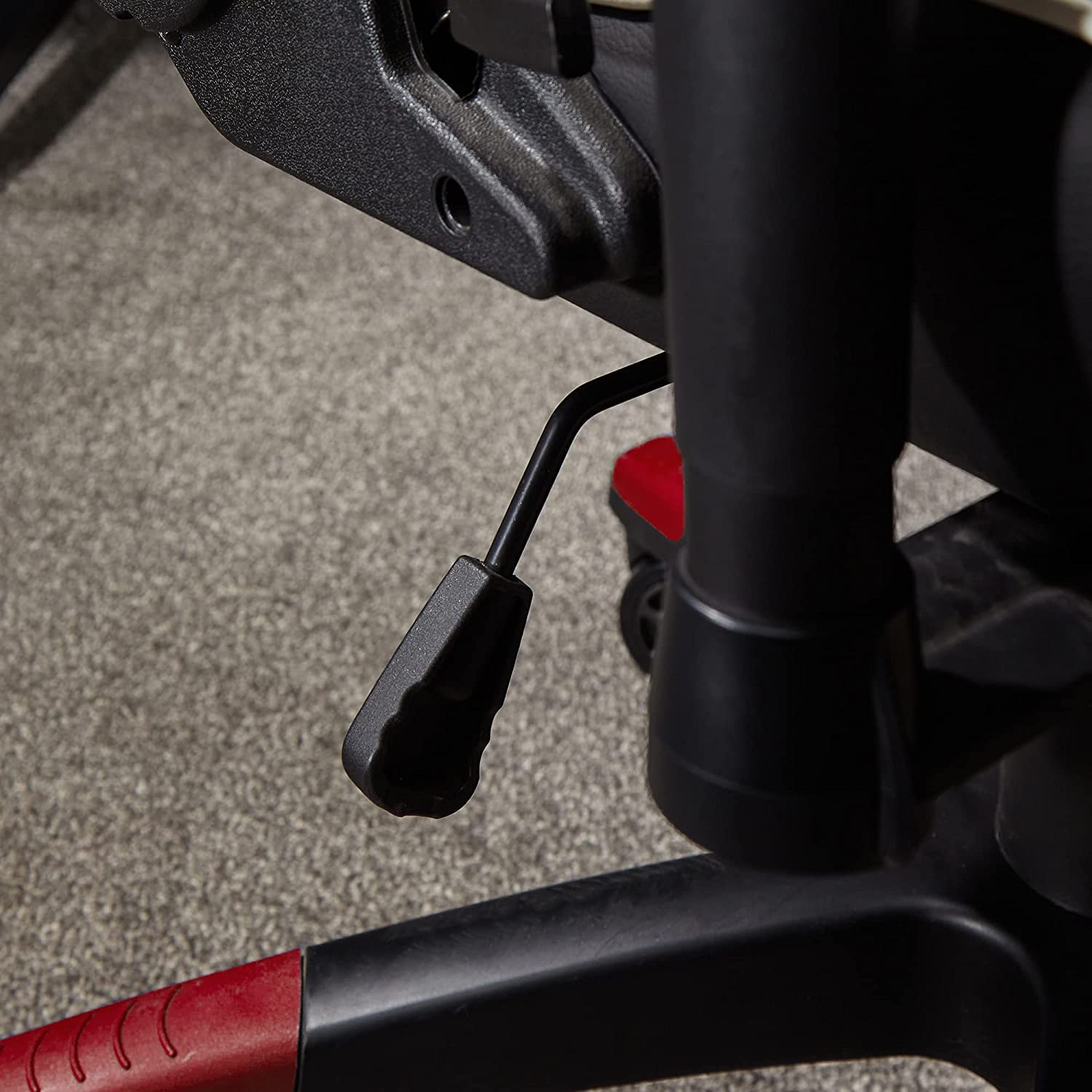 X-Rocker Agility Gaming Stuhl, Racing Computerstuhl für Kinder und Jugendliche, Drehbarer Bürostuhl, ergonomischer PC-Stuhl, Kopfstütze und Lordosenstützkissen, höhenverstellbar – Rot/Schwarz