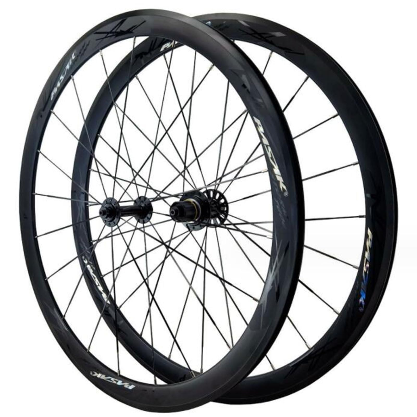 Koła rowerowe terenowe 700c* 25-45c opony, hamulec C V 20/24 otwory 3,0 mm płaskie szprychy podwójne felgi przednie 2 tylne 4 łożyska zestaw kół (kolor: niebieski, rozmiar 700c)